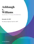 Ashbaugh v. Williams sinopsis y comentarios