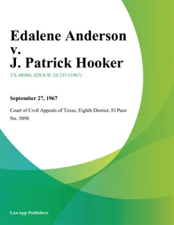 edalene anderson v. j. patrick hooker book cover image