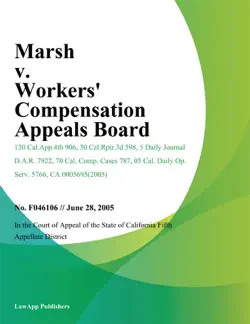 marsh v. workers compensation appeals board book cover image
