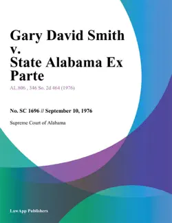 gary david smith v. state alabama ex parte book cover image