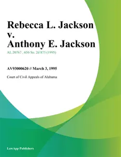 rebecca l. jackson v. anthony e. jackson book cover image