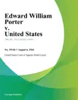 Edward William Porter v. United States synopsis, comments