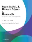 State Ex Rel. J. Howard Myers v. Honorable synopsis, comments
