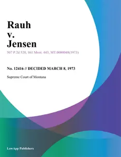 rauh v. jensen book cover image