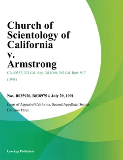 church of scientology of california v. armstrong book cover image