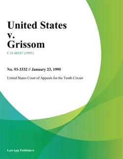 united states v. grissom imagen de la portada del libro