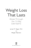 Weight Watchers Weight Loss That Lasts synopsis, comments