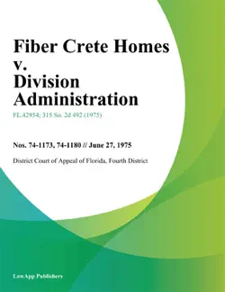 fiber crete homes v. division administration book cover image