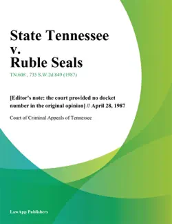 state tennessee v. ruble seals book cover image