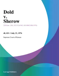 dold v. sherow book cover image