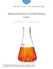 Reading Trade Books in a Freshman Biology Course. sinopsis y comentarios