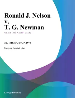 ronald j. nelson v. t. g. newman book cover image