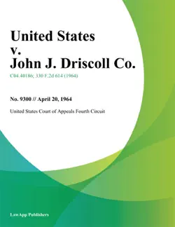united states v. john j. driscoll co. book cover image