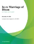 In Re Marriage of Dixon synopsis, comments