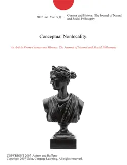 conceptual nonlocality. imagen de la portada del libro