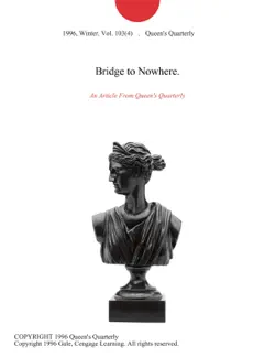bridge to nowhere. book cover image