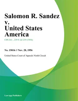 salomon r. sandez v. united states america imagen de la portada del libro