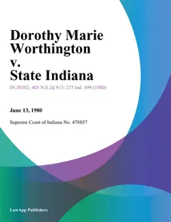 dorothy marie worthington v. state indiana book cover image