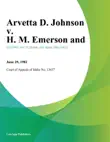 Arvetta D. Johnson v. H. M. Emerson and sinopsis y comentarios