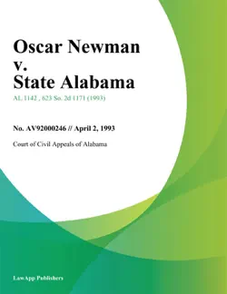 oscar newman v. state alabama book cover image