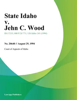 state idaho v. jehn c. wood book cover image