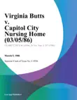Virginia Butts v. Capitol City Nursing Home synopsis, comments