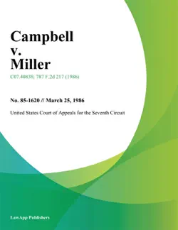campbell v. miller book cover image