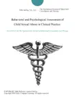 Behavioral and Psychological Assessment of Child Sexual Abuse in Clinical Practice. synopsis, comments