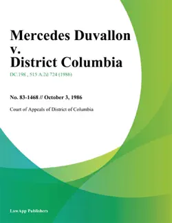 mercedes duvallon v. district columbia book cover image