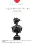 Anonymat Et Reference Dans La Poesie De Frederic Boyer. synopsis, comments