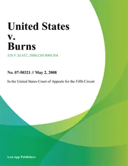 united states v. burns imagen de la portada del libro