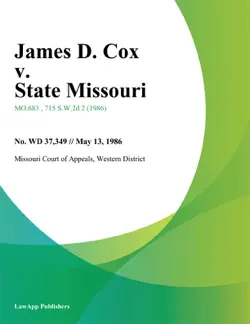 james d. cox v. state missouri book cover image