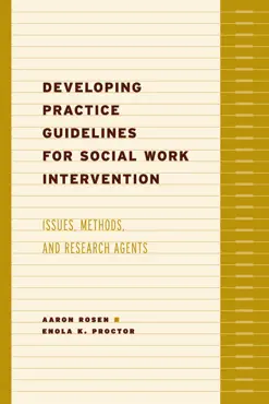 developing practice guidelines for social work intervention book cover image