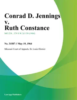conrad d. jennings v. ruth constance book cover image