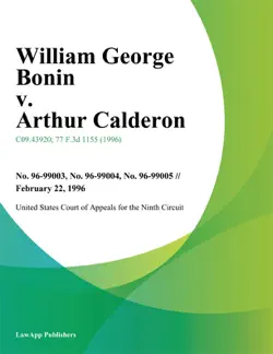 william george bonin v. arthur calderon book cover image