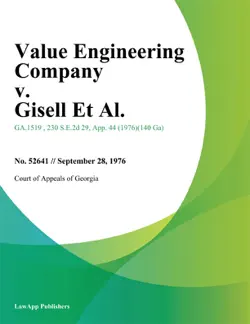 value engineering company v. gisell et al. book cover image