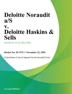 deloitte noraudit a/s v. deloitte haskins & sells imagen de la portada del libro