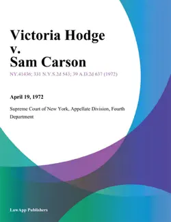 victoria hodge v. sam carson book cover image