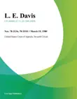 L. E. Davis synopsis, comments