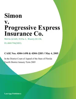 simon v. progressive express insurance co. book cover image