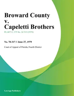 broward county v. capeletti brothers book cover image