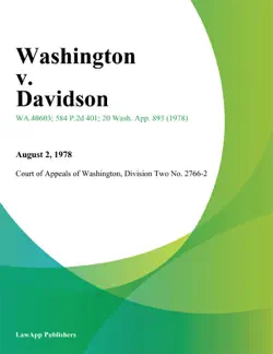 washington v. davidson imagen de la portada del libro