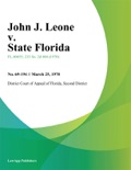 John J. Leone v. State Florida book summary, reviews and downlod