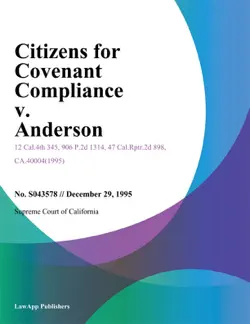 citizens for covenant compliance v. anderson book cover image