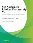 Ssc Associates Limited Partnership V. synopsis, comments