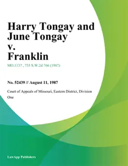 harry tongay and june tongay v. franklin book cover image