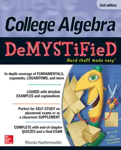 college algebra demystified, 2nd edition book cover image