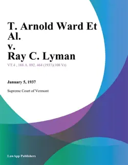 t. arnold ward et al. v. ray c. lyman book cover image