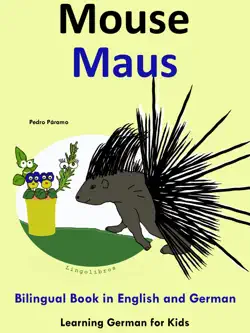 bilingual book in english and german: mouse - maus - learn german collection book cover image