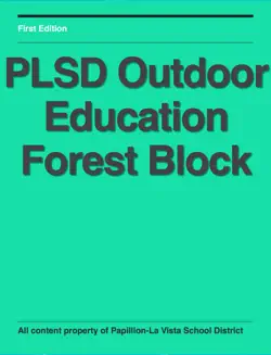 plsd outdoor education forest block book cover image